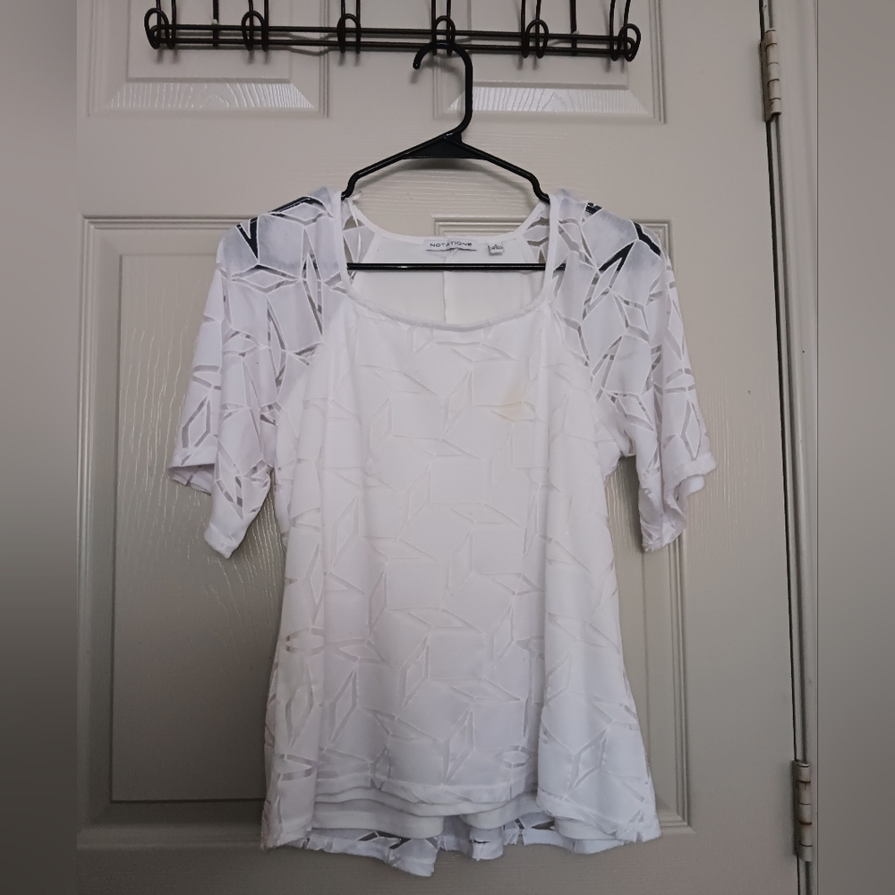 White Sheer Blouse🤍